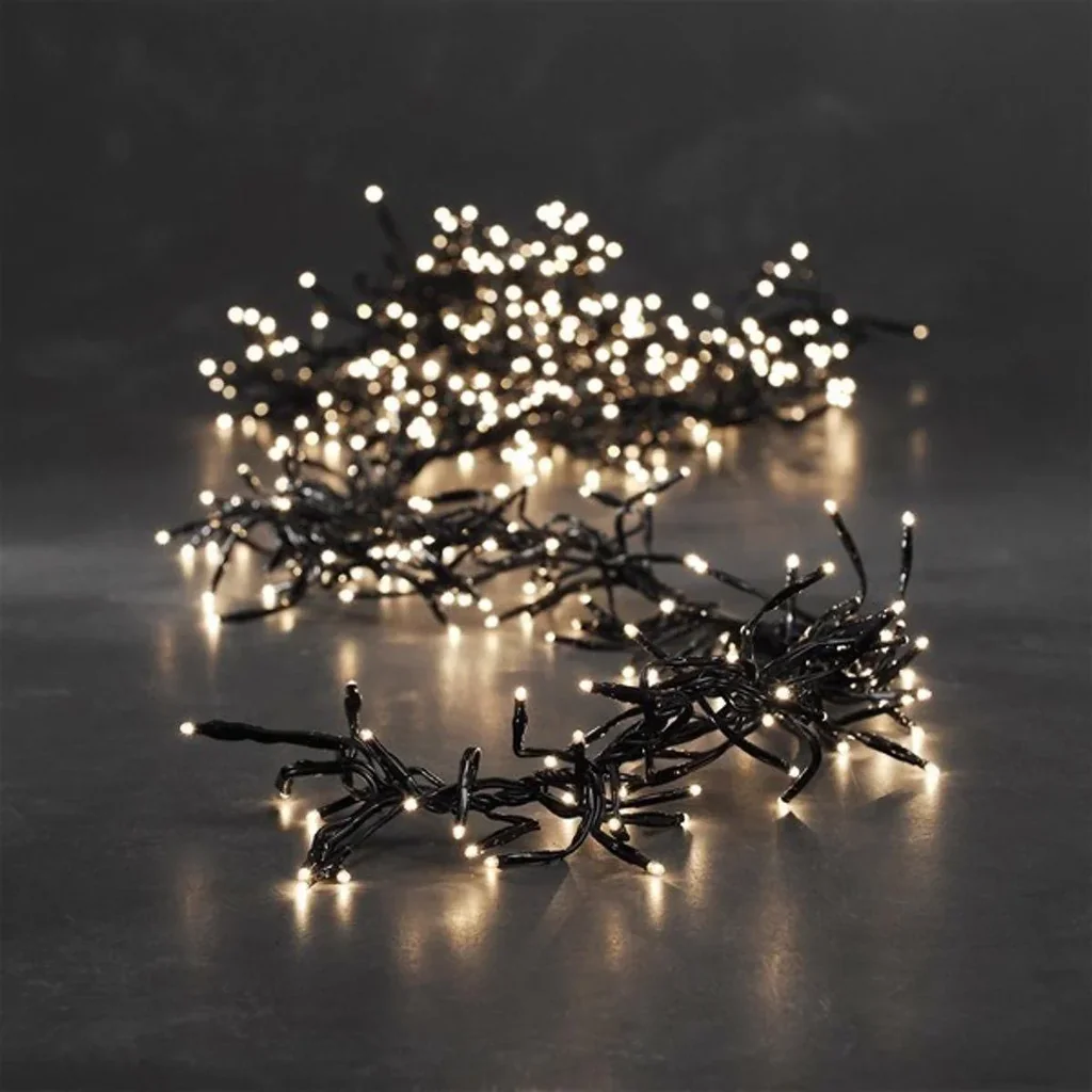 LED Lichtkette Cluster Warm-weiss 1000 stuks 25 meter