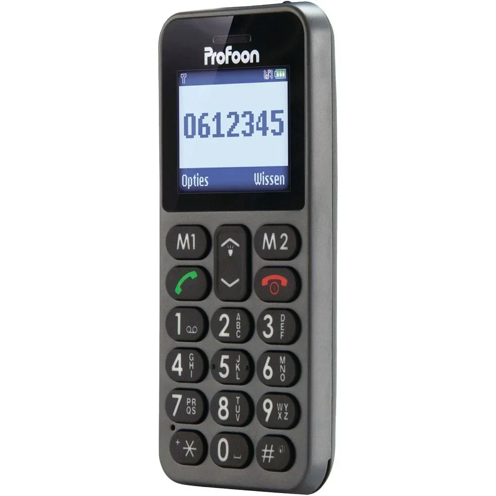 Mobiltelefon 1.8" Grosstastentelefon Dunkelgrau