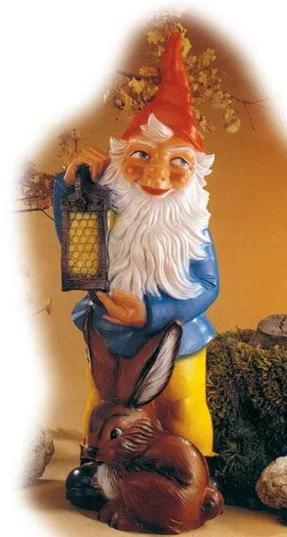 Zwerg mit Hase 113 cm - Riesenzwerg