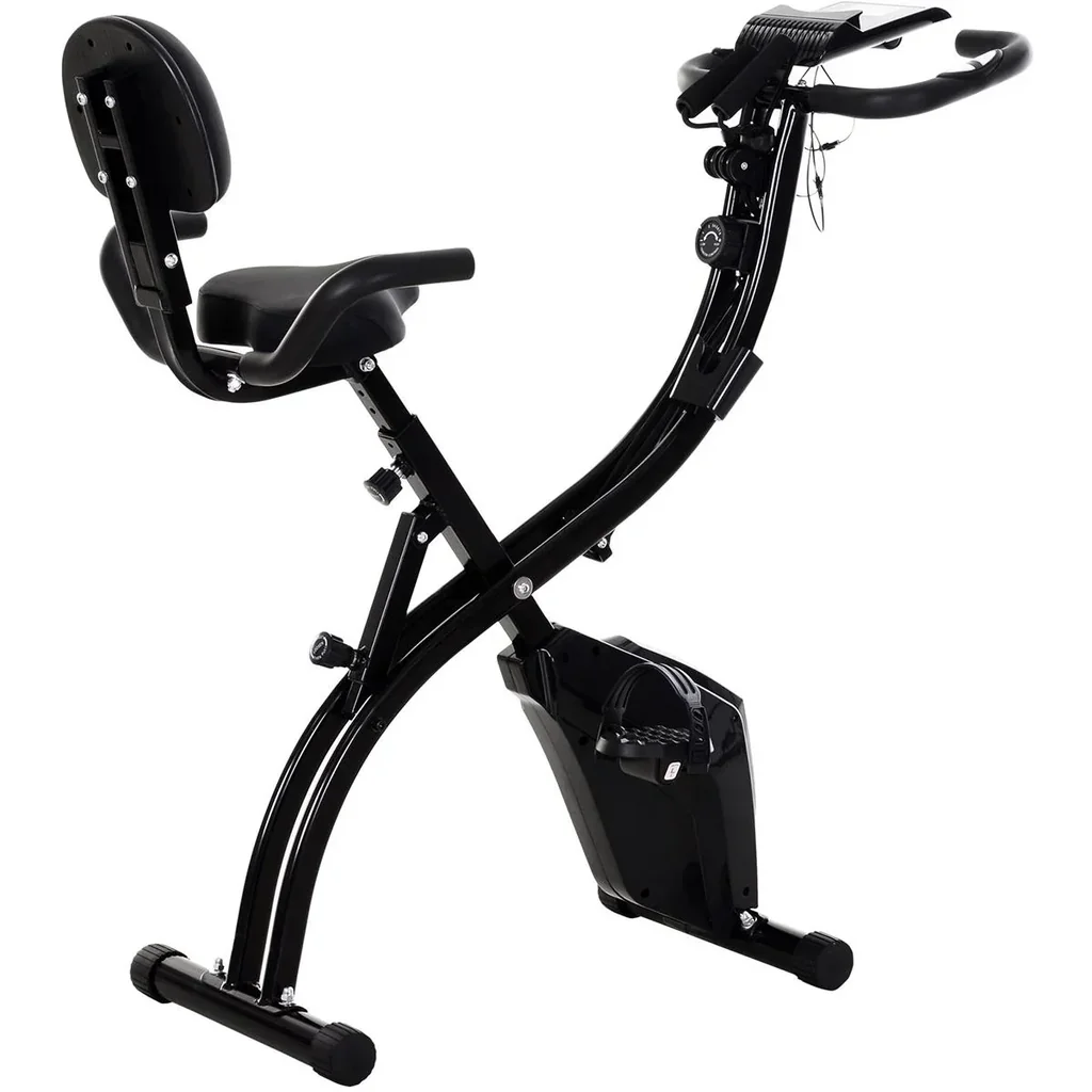 Fahrradtrainer mit LCD Display schwarz