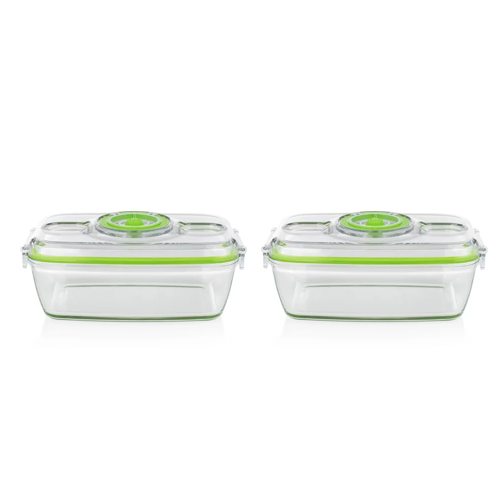 Glas-Vakuumbehälter, 2 x 1100ml, für Vakuumpumpe 957306