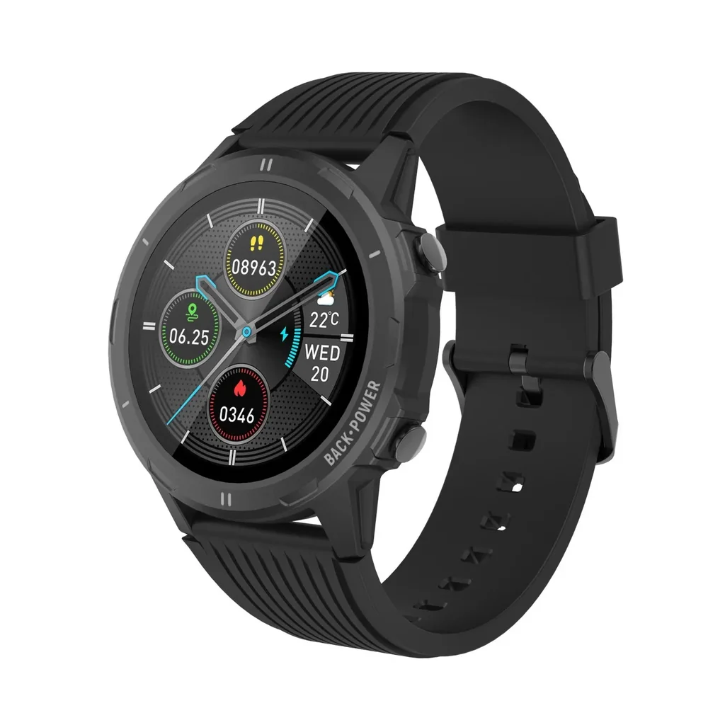 Bluetooth-Smartwatch mit Herzfrequenz- und Körpertemperatur-Sensor