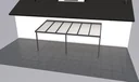 Terrassendach Premium, anthrazit, 6110 x 3060 mm - 10mm Verbundsicherheitsglas (VSG)