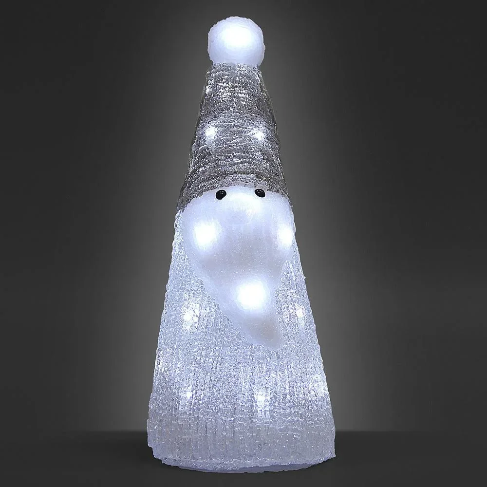 LED-Acryl-Weihnachtsmann Weiß