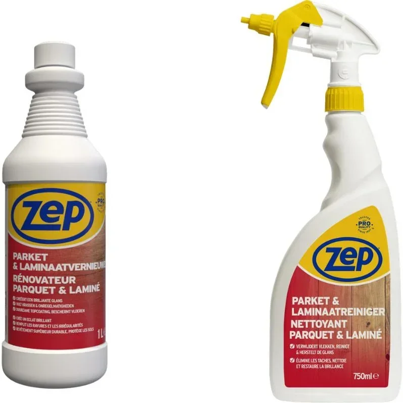 ZEP Parkett & Laminat Reiniger - 1 L und ZEP Parkett & Laminat Reiniger - 750 ml