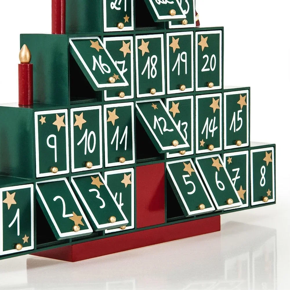 Adventskalender Weihnachtsbaum - aus Holz