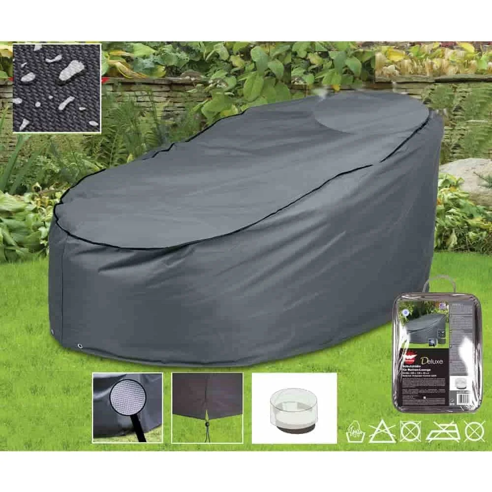 Schutzhülle Sonneninsel, Abdeckplane, Deluxe, Ø200cm, Rattan Sonneninsel Abdeckung