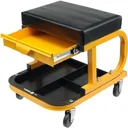 Werkstatthocker mit Schublade - max 90kg - 38cm hoch