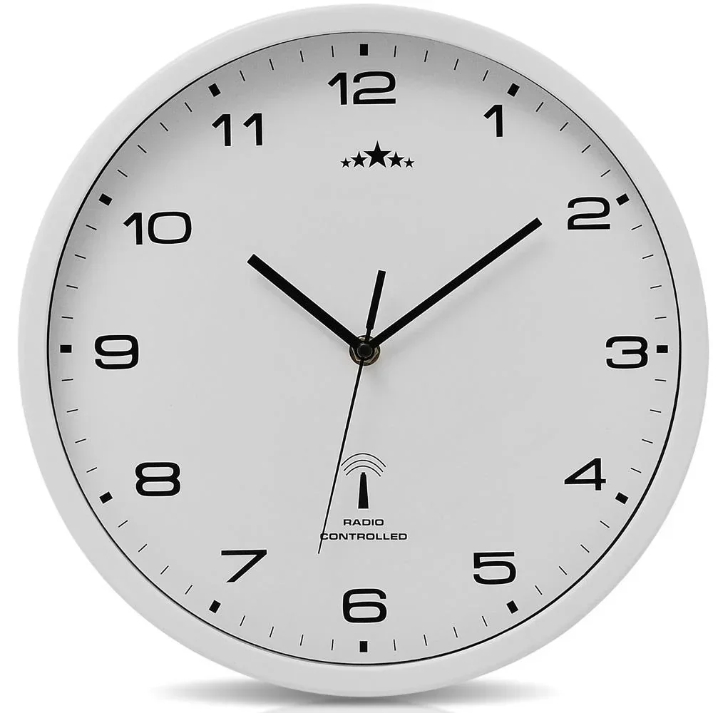 Wanduhr Radio Ø 31cm - weiß