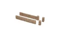 Gartenmauer, Mauerplatten, 12 Teile, Gesamtlänge 71 cm, Mauerhöhe 1,5 cm, Pfeilerhöhe 1,9 cm, Spur H0