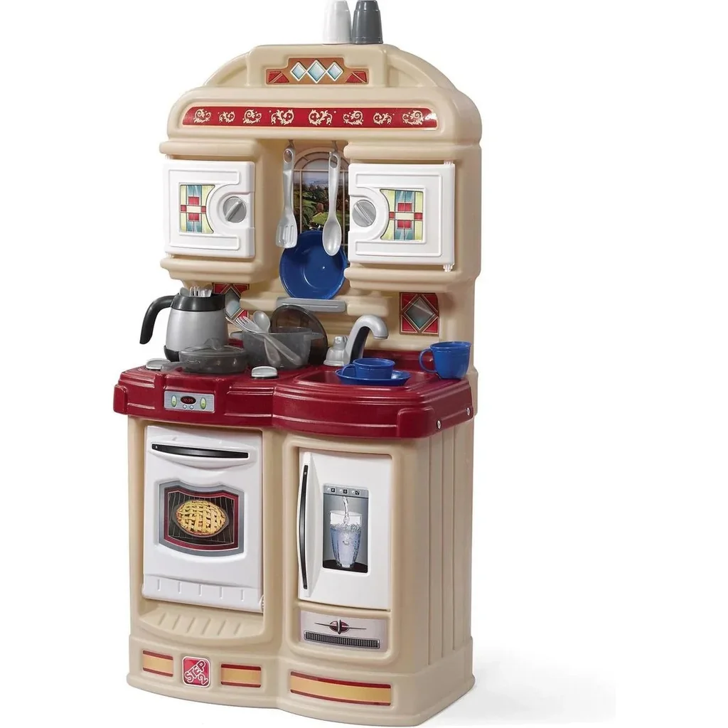 Cozy Play Kitchen - Herd, Backofen und Kühlschrank - inkl. 21-teiligem Zubehörset