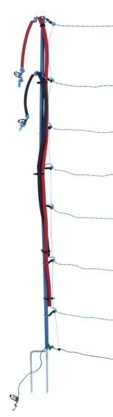 Wolfsnetz TitanNet Premium Vario, 50 m, +/- weiß/blau, 122 cm, Doppelspitze