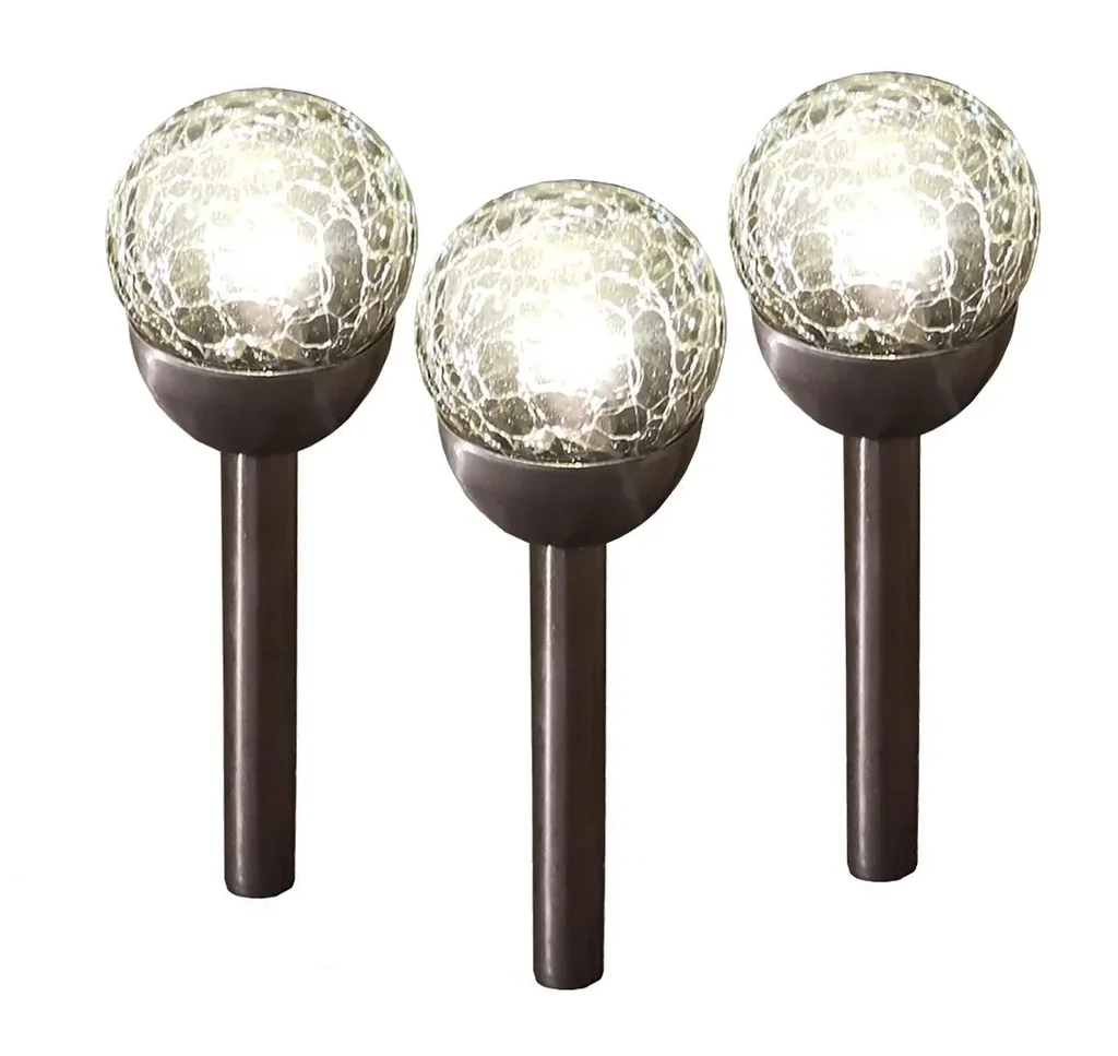 Solar Glasmosaik Gartenleuchte 3er Set