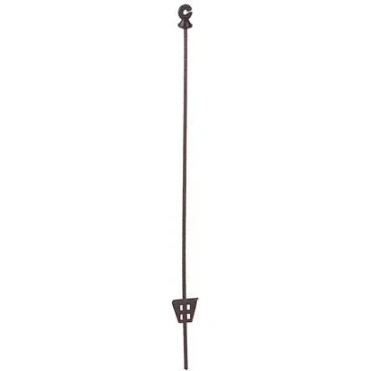 Ovaler Stahlmast mit Ringisolator, 106Cm (10 Stück)