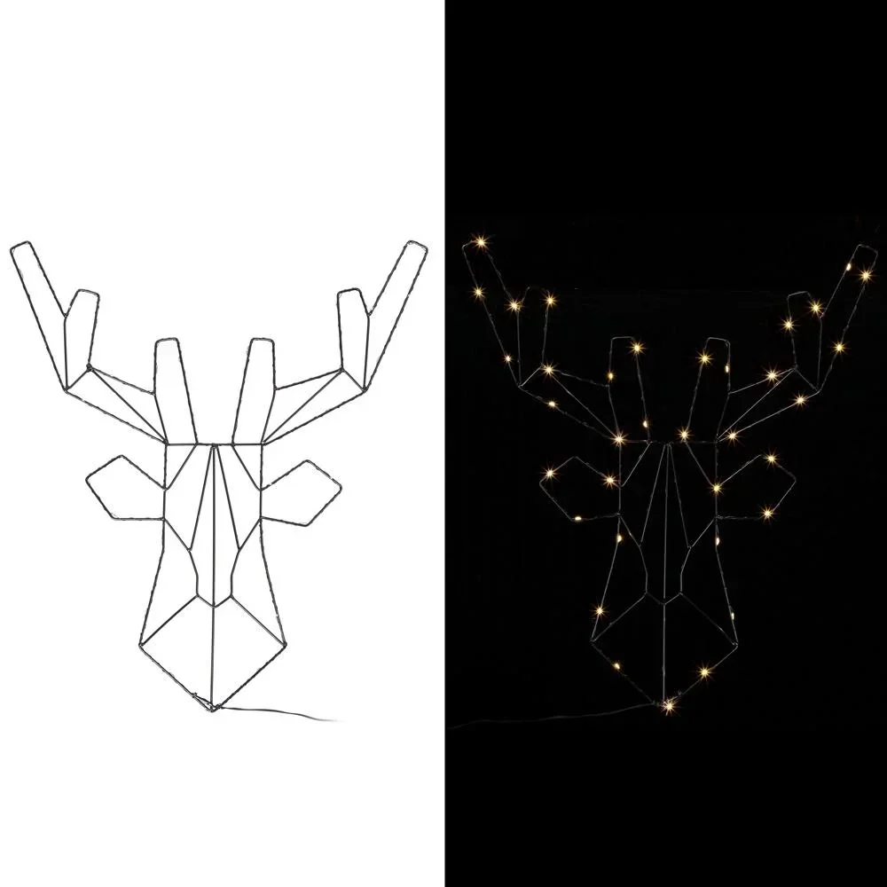 LED-Rentier Weihnachten Metall Warmweiß