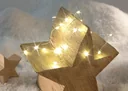LED Silberdraht Lichterkette mit 20 warmweißen LEDs