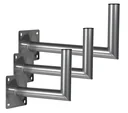 Wandhalter WH 3 Alu MEG-P25/48AT Wandabstand 25 cm
