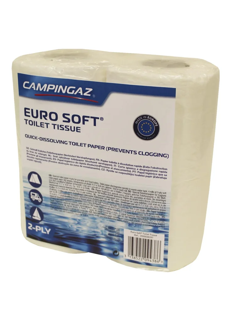 Euro Soft  Toilettenpapier Toilettenpapier für Chemie-Toiletten, 4 Rollen