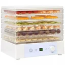 Lebensmitteltrockner mit 6 Tabletts 250 W weiß