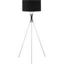 Stehlampe Wohnzimmer Tripod Stehleuchte 40W moderne Standleuchte mit E27 Fassung Stoffschirm Metallfuß für Schlafzimmer