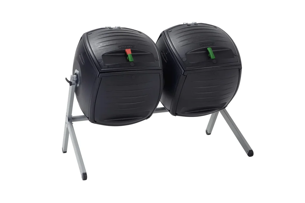 Kunststoff rotierender Kompost-Zwilling mit 380 Liter Volumen