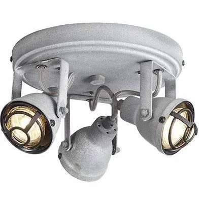 Deckenleuchte Bente 3-lichts industriell beton gris inkl. 3 x 4W LED Ø 21,5 cm