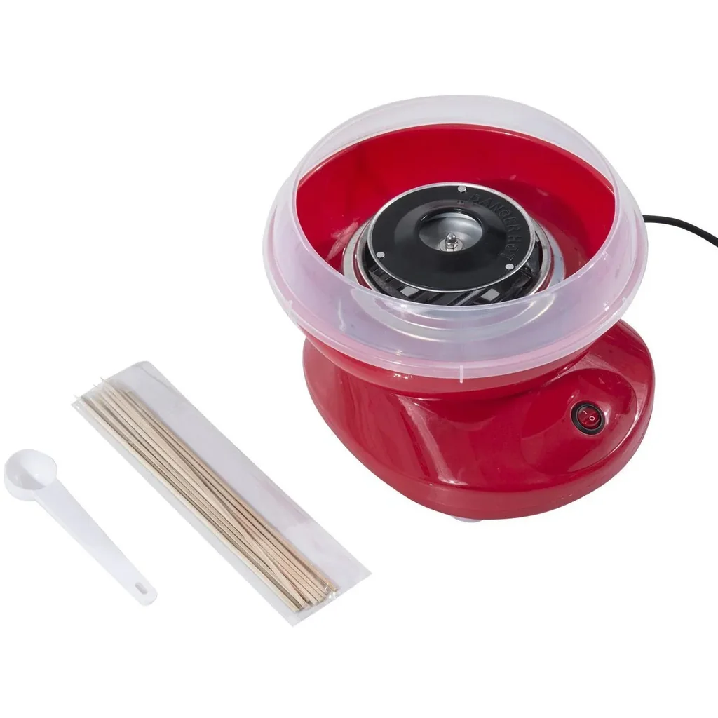 Zuckerwattemaschine Zuckerwattegerät rot