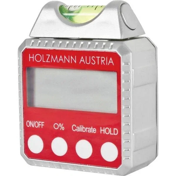 Digitale Wasserwaage und Winkelanzeige - Schwerkraftbogen - 90° - Metallgehäuse - magnetisch