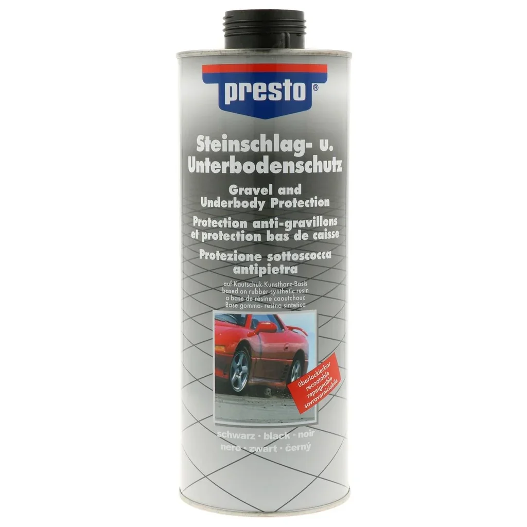 Steinschlagschutz, überlackierbar, Farbe schwarz, 1000 ml