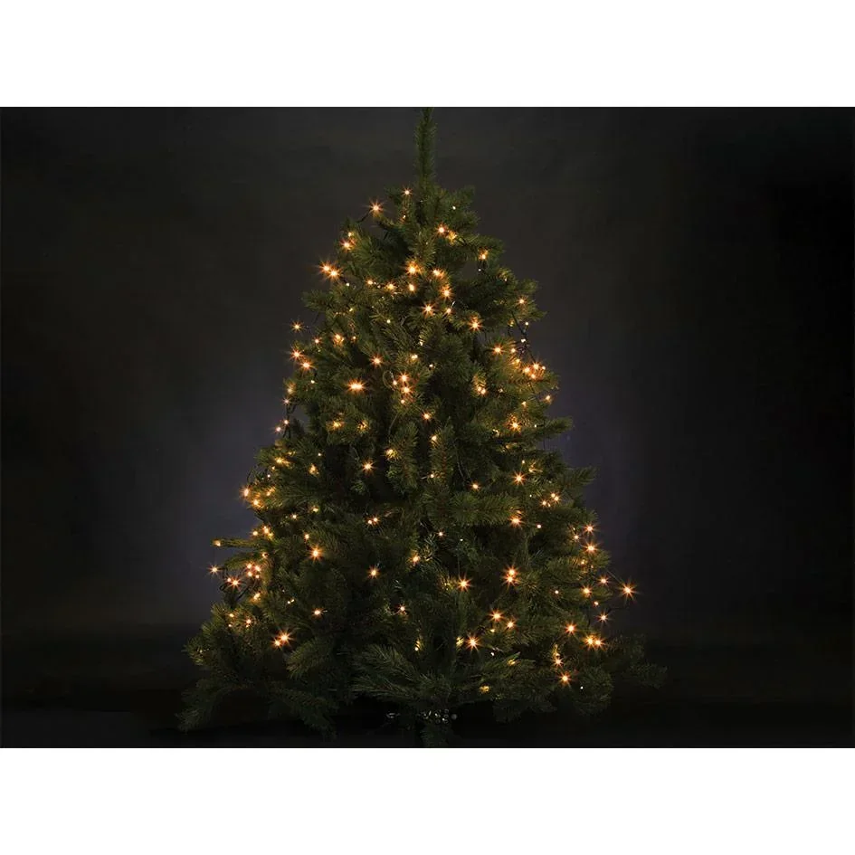 Vellight Weihnachtsbeleuchtung - für Weihnachtsbäume bis zu 180cm - 220 LEDs - Arizona Weiß - Innen & Außen
