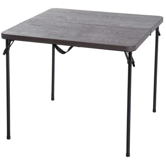 Klapptisch Campingtisch 86x86cm Metall Kaffeebraun
