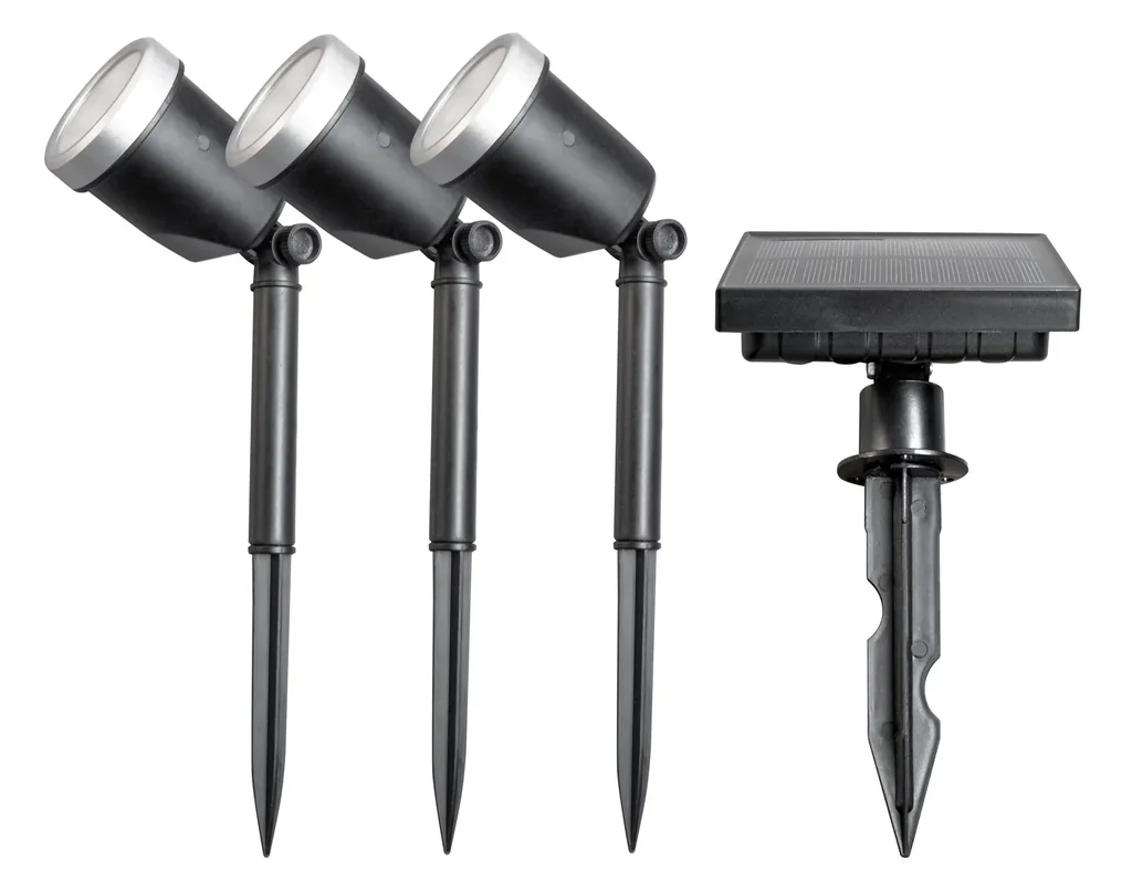 Tony LED Solar Spotleuchte 3er Set