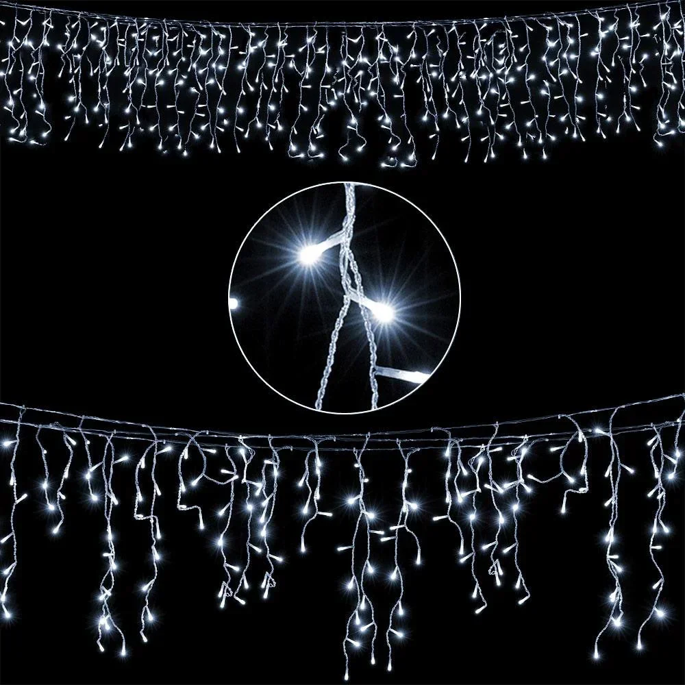 Weihnachtsbeleuchtung Lichterkette - 200 LED's - 10 m - innen und außen