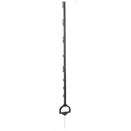 Kunststoffpfosten mit Steigrohr, 158Cm, Grün, 5 Stück