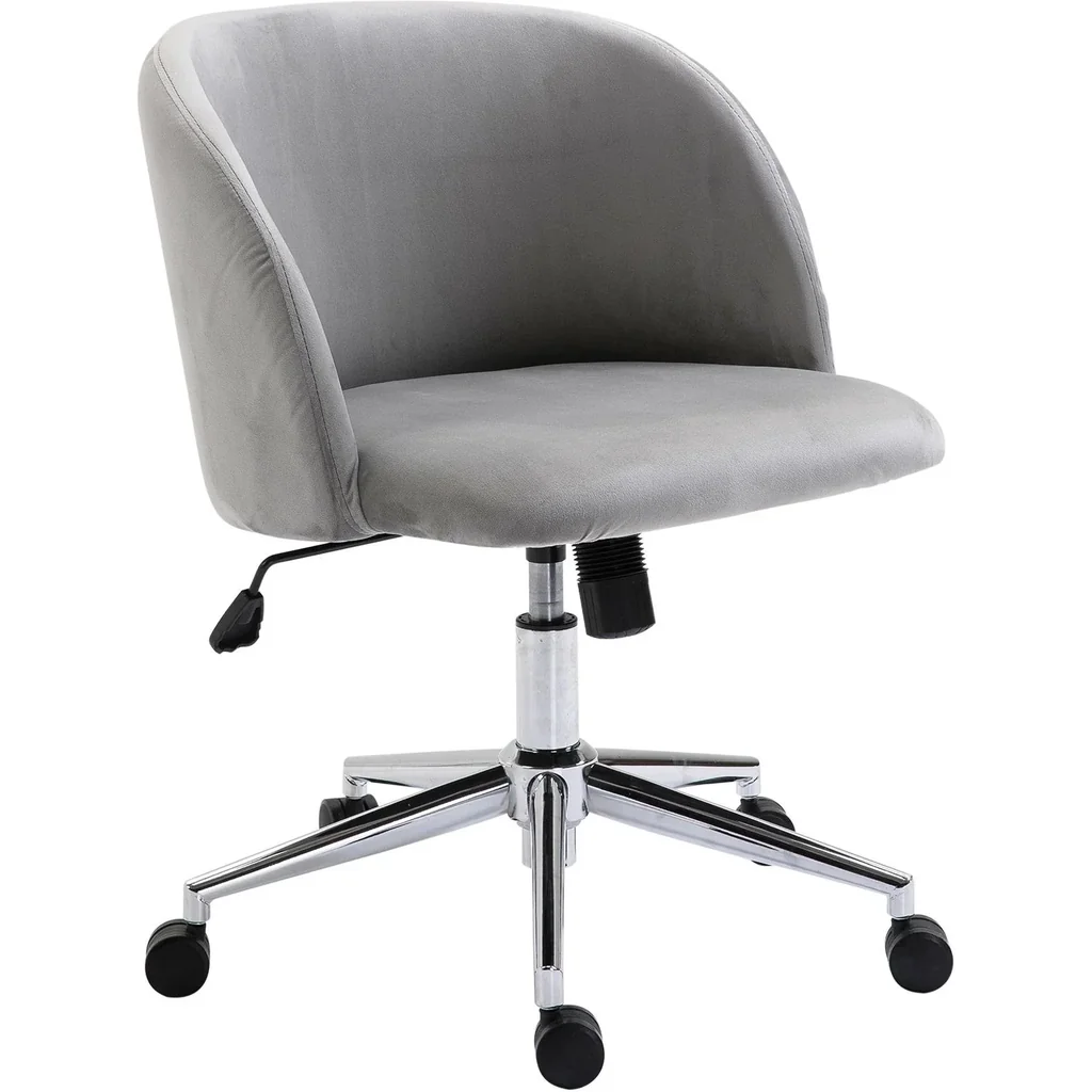 Drehstuhl Polsterstuhl Chefsessel 150 kg Belastbarkeit eingestellte Sitzhöhe Samt 56 x 52,5 x (72 81) cm