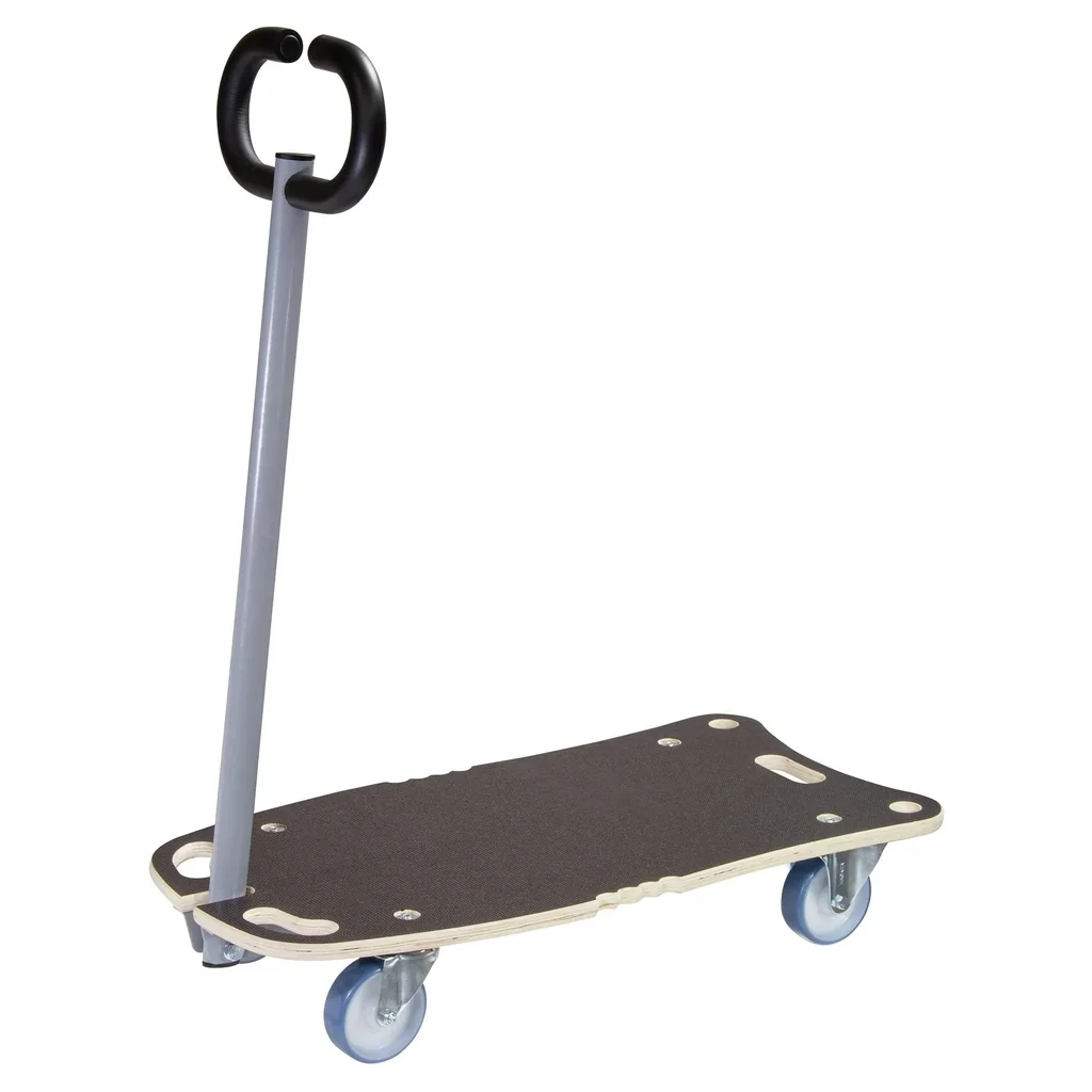 Transporthilfe MM 1187, 80 x 40 x 14,5 cm, softe Rollen Ø 100 mm, Rollenlager, Multiplex FSC®, Tragkraft 300 kg