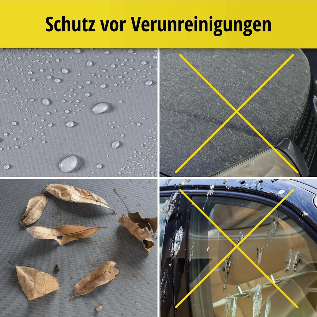 Autoabdeckplane all weather - Größe 1 - 382x163x146cm - PVC beschichtet