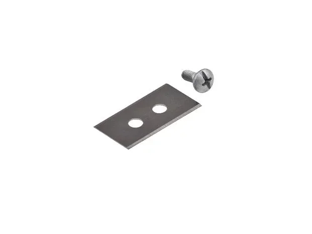 Messerklingen und Schrauben, 2 Loch, 2-seitig, 0,9 mm, 18-teilig