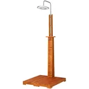 Gartendusche - Eukalyptusholz - 210 cm - Duschkopf Ø20cm