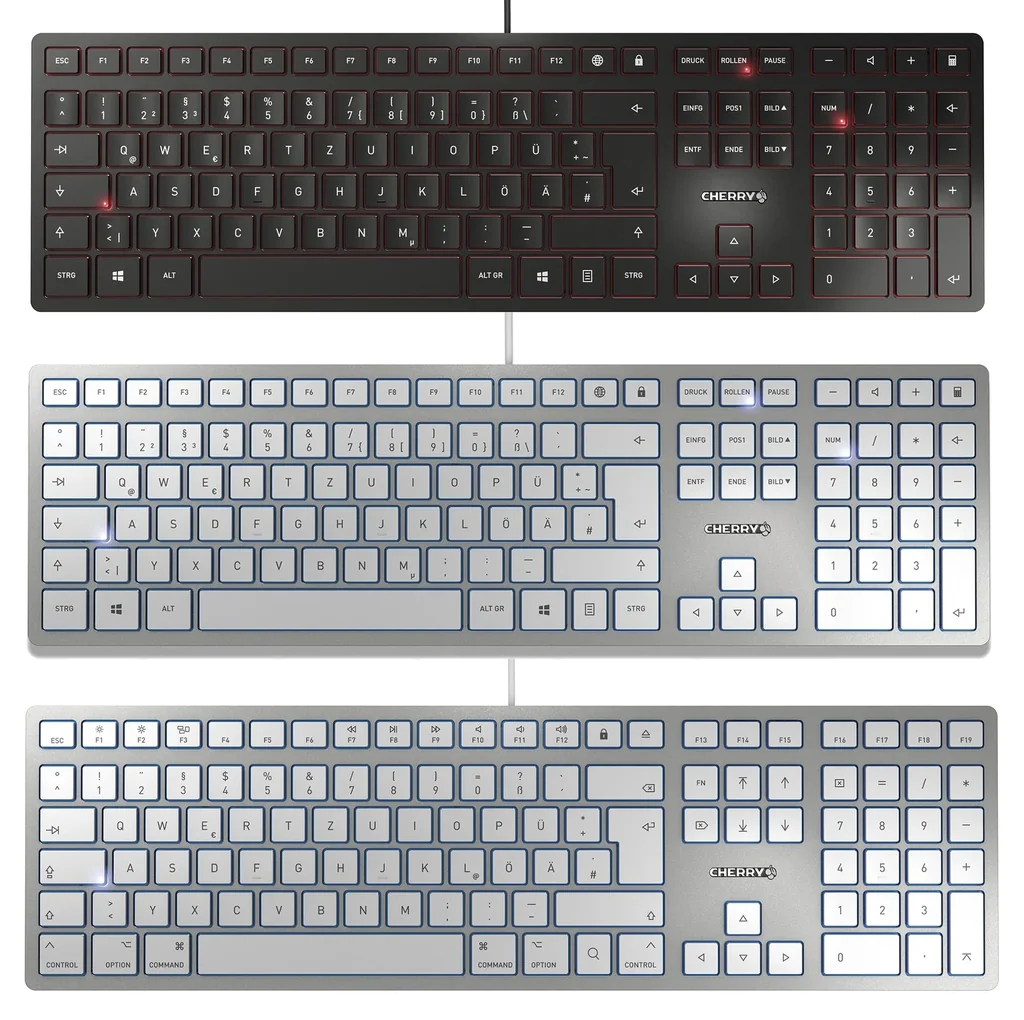 Kabelgebundene Tastatur KC 6000 SLIM schwarz