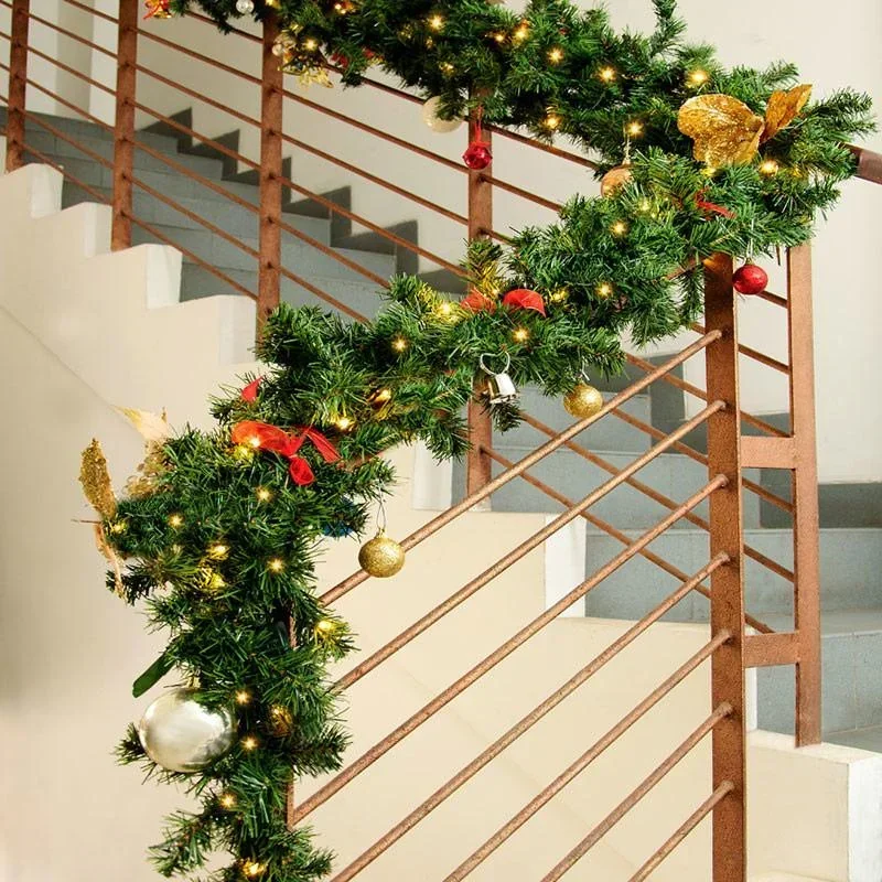 Girlande Weihnachtsgirlande 5M MIT Lichtern für drinnen/außen