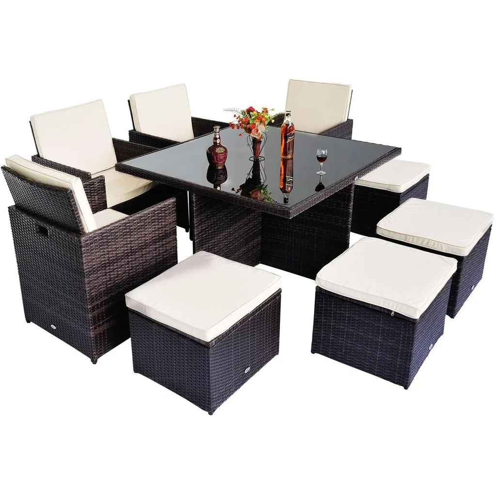 Gartenmöbelgruppe als 21 teiliges Set