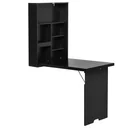 Wandtisch klappbar Wandklapptisch Klappschreibtisch mit Tafel Klappbarer Computertisch mit Stauraum Esstisch für Küche W