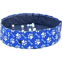 Hundepool mit Wasserablassventil blau