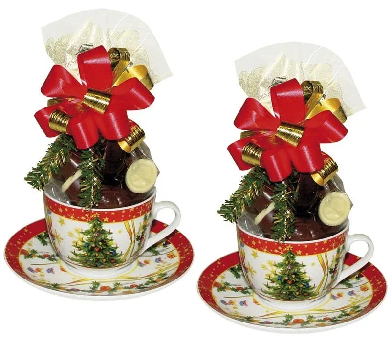 Weihnachtsgedeck "Tannenbaum" 2er Set grün