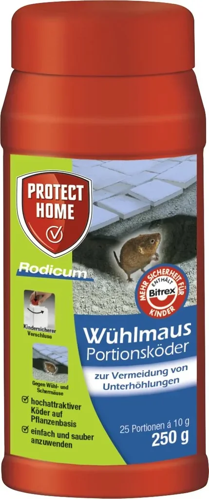 Wühlmaus Portionsköder Rodicum - 250 g