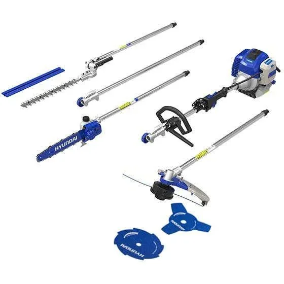 4-IN-1 Bürstenschneidemaschine, Heckenschere Kettensäge mit Benzinmotor