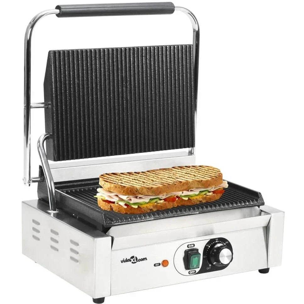 Panini-Grill gerillt 2200 W 44x41x19 cm