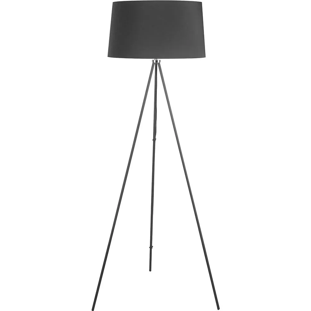 Stehlampe Tripod Schlafzimmer Standleuchte Stehleuchte 40W Skandinavisch schwarz ?48 x 156 cm
