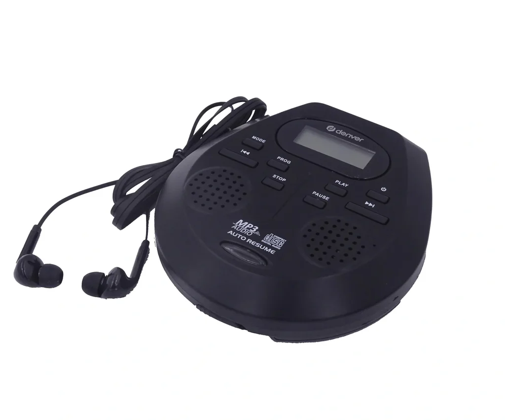 Tragbarer CD-Player mit eingebauten Lautsprechern